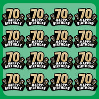 70th Birthday Paper Headbands - 16 Ct