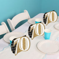 70th Birthday 3D Centerpieces - 8 Ct