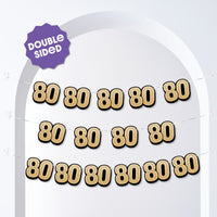 80th Birthday Garland Banner - 15 Pc