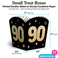 90th Birthday Treat Boxes - 12 Ct