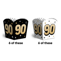 90th Birthday Treat Boxes - 12 Ct