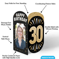 30th Birthday Photo Centerpieces - 8 Ct