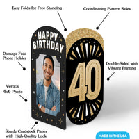 40th Birthday Photo Centerpieces - 8 Ct