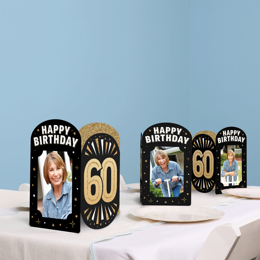 LINGTEER Happy 64th Birthday Table Centerpieces a nido d'ape