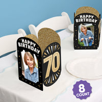 70th Birthday Photo Centerpieces - 8 Ct