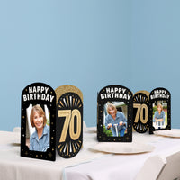 70th Birthday Photo Centerpieces - 8 Ct