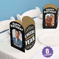 Happy Birthday Photo Centerpieces - 8 Ct