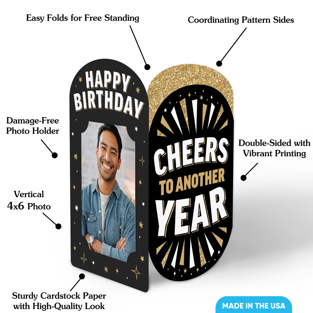 Happy Birthday Photo Centerpieces - 8 Ct