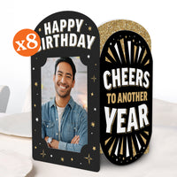 Happy Birthday Photo Centerpieces - 8 Ct