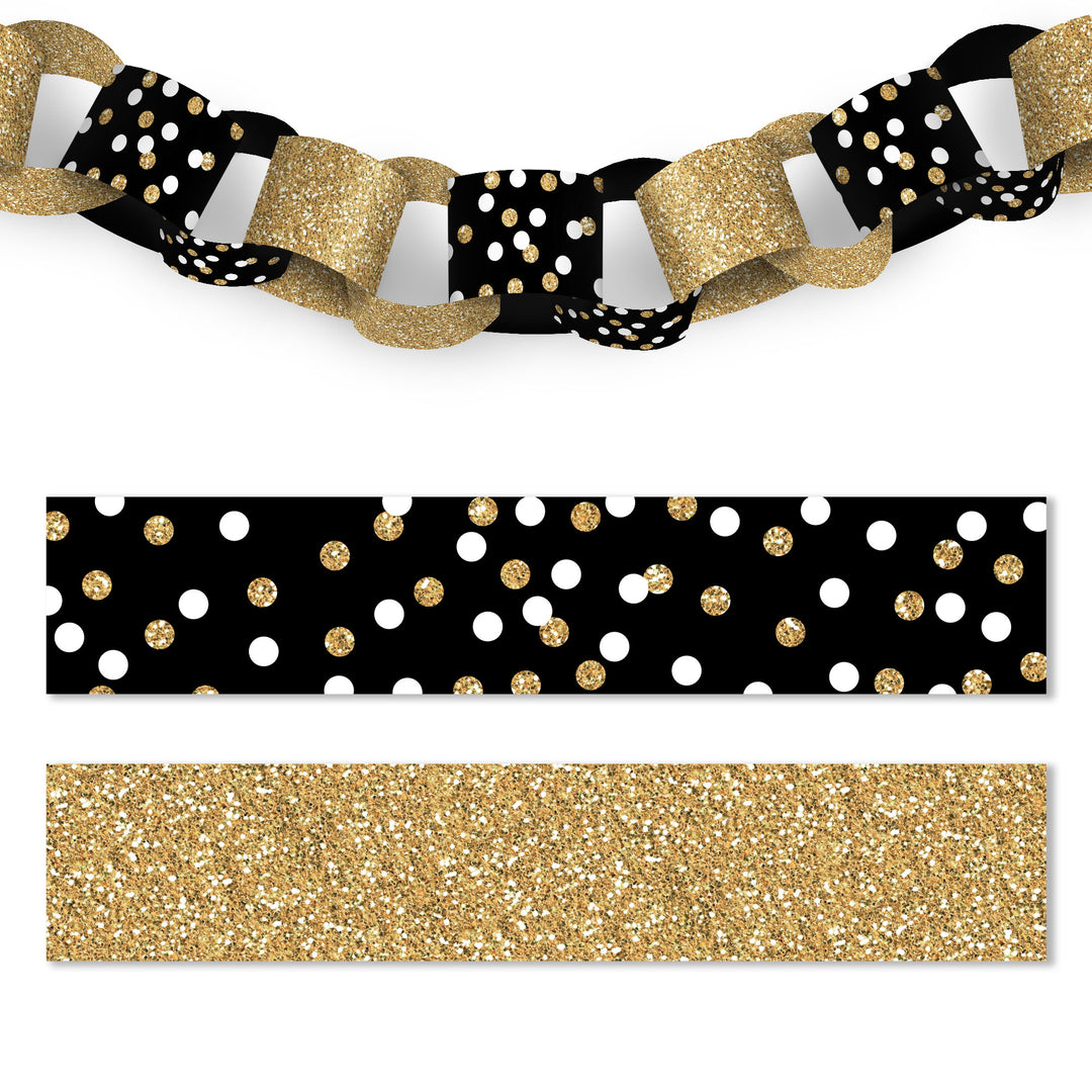 Adult Happy Birthday DIY Paper Chains - 128 Pc
