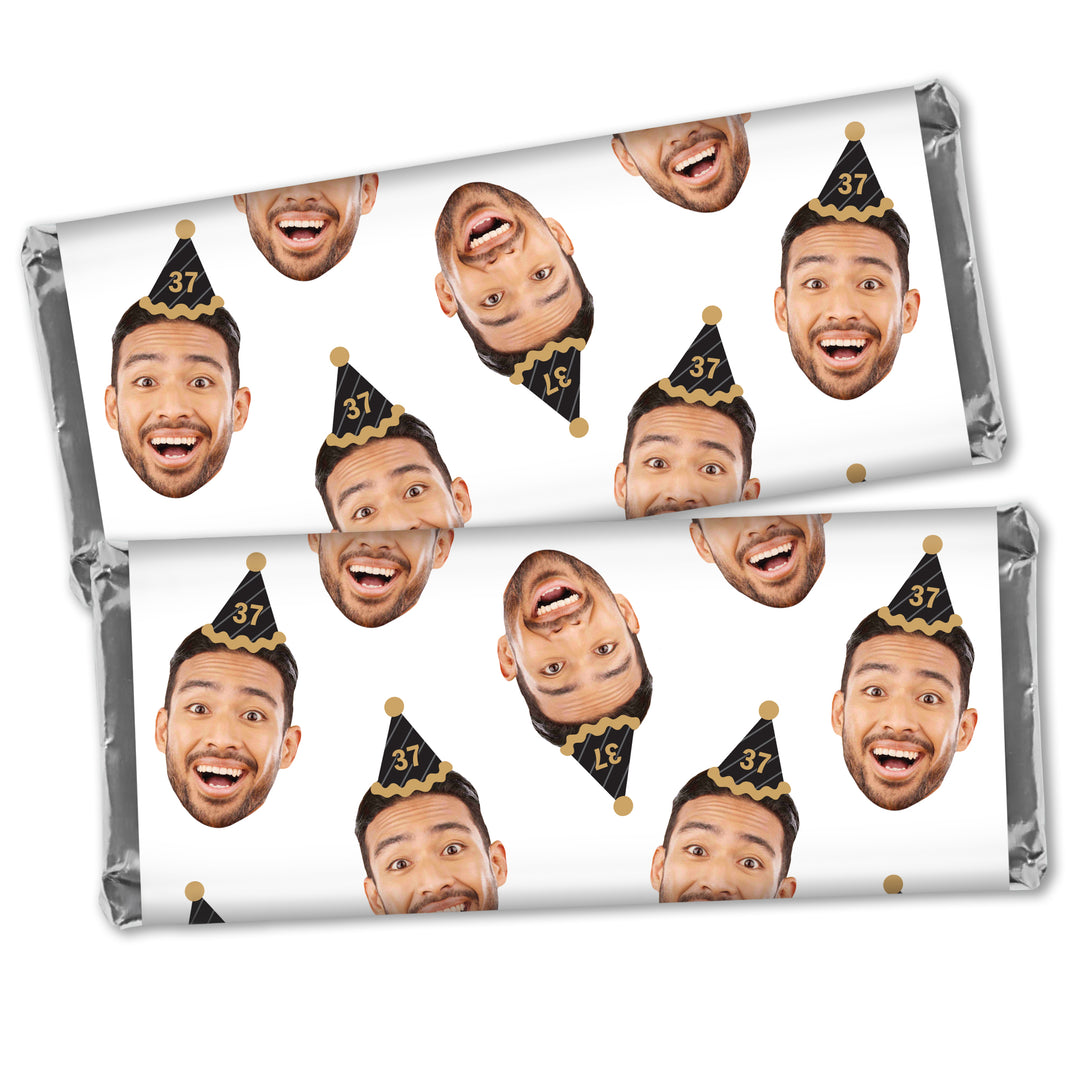 Custom Face Happy Birthday Candy Bar Wrappers 24 Ct