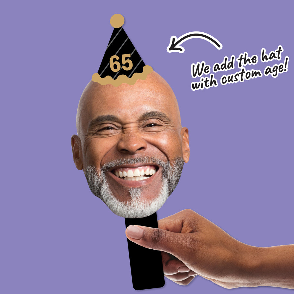 Custom Adult Birthday Fun Face Props