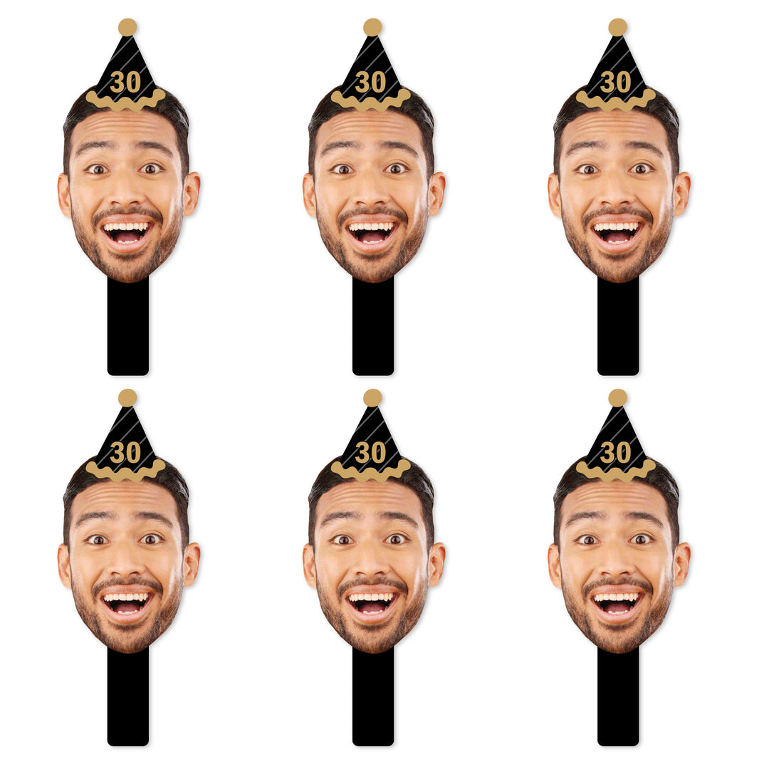 Custom Adult Birthday Fun Face Props
