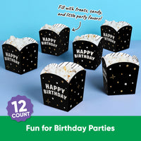 Happy Birthday Treat Boxes - 12 Ct