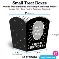 Custom Face Happy Birthday Treat Boxes - 12 Ct