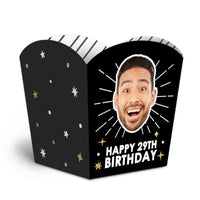 Custom Face Happy Birthday Treat Boxes - 12 Ct