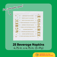Agree or Disagree Napkin Game - 25 Ct