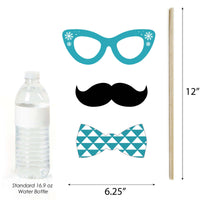 Arctic Polar Animals - Winter Baby Shower or Birthday Party Photo Booth Props Kit - 20 Count