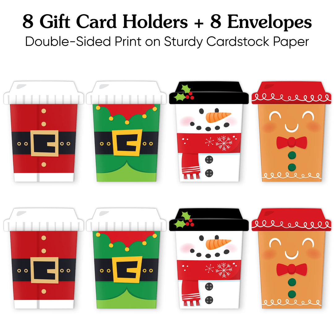 Assorted Christmas Nifty Gifty Card Holders - 8 Ct