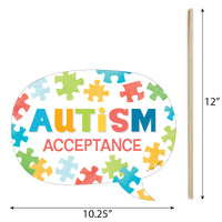 Autism Acceptance Photo Props - 10 Ct