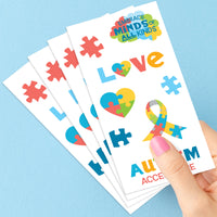 Autism Acceptance Temporary Tattoos  -  96 Ct
