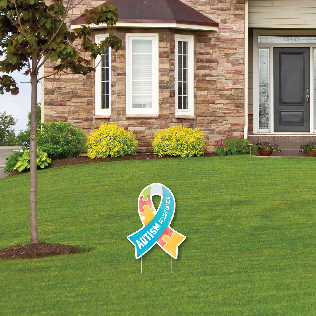 Autism Acceptance Yard Sign - 1 Pc