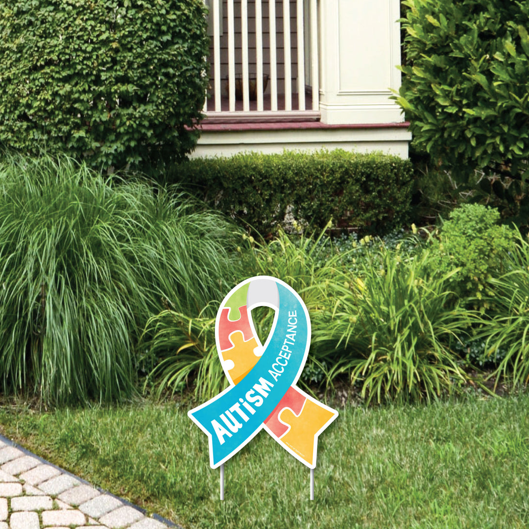 Autism Acceptance Yard Sign - 1 Pc