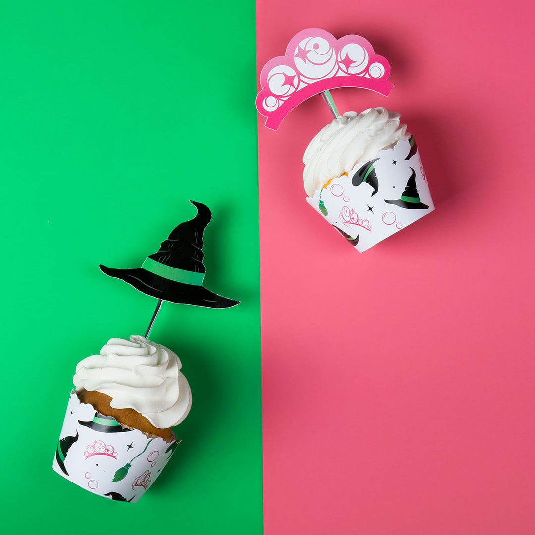 Witch Cupcake Wrappers and Treat Picks - 24 Ct
