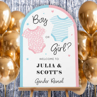 Custom Text Baby Gender Reveal Party Welcome Sign