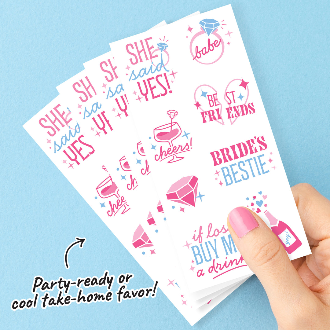 Bachelorette Temporary Tattoos - 96 Ct