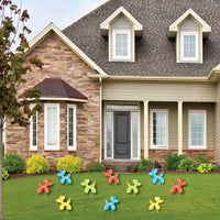 Balloon Animals - Lawn Decorations - Outdoor Happy Birthday Party Yard Decorations - 10 Piece