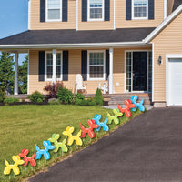 Balloon Animals - Lawn Decorations - Outdoor Happy Birthday Party Yard Decorations - 10 Piece