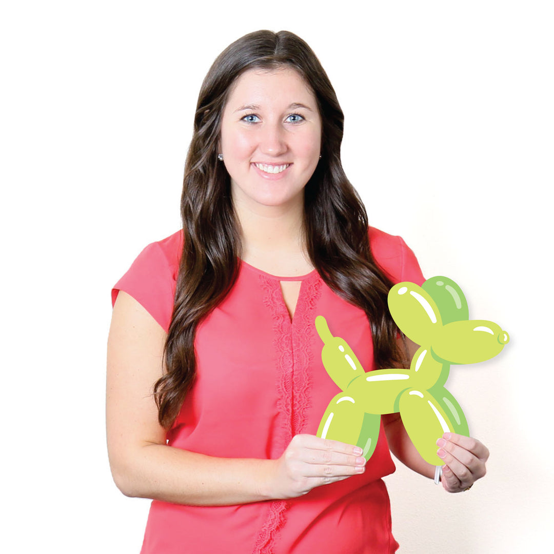 Balloon Animals - Lawn Decorations - Outdoor Happy Birthday Party Yard Decorations - 10 Piece