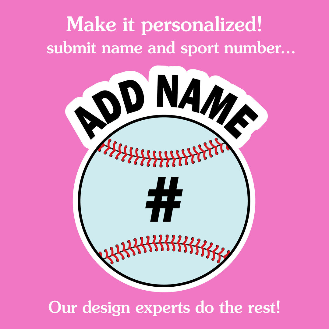 Custom Text Baseball Temporary Tattoos - 12 Ct
