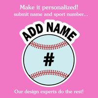 Custom Text Baseball Temporary Tattoos - 12 Ct
