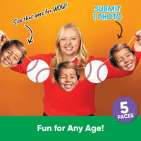 Custom Face Baseball Garland Banner