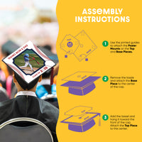Graduation cap cover assembly instructions
