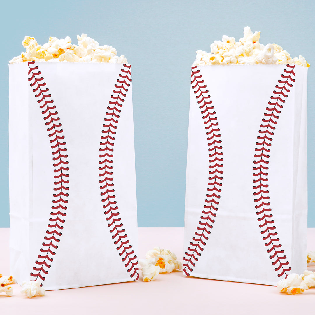 Popcorn Bags - Baseball - 25 Ct