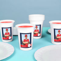 Custom Photo Party Cups - Baseball - 16 Ct