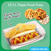 Baseball Party Paper Food Trays