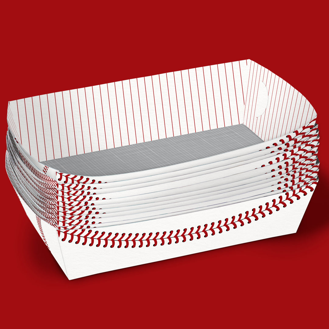 Baseball Party Paper Food Trays