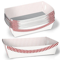 Baseball Party Paper Food Trays