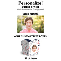 Custom Face Baseball Treat Boxes - 12 Ct