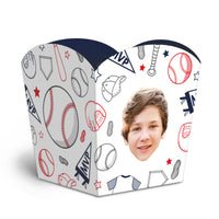 Custom Face Baseball Treat Boxes - 12 Ct