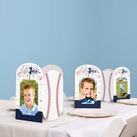Baseball Photo Centerpieces - 8 Ct