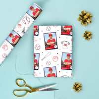 Custom Photo Wrapping Paper - Baseball