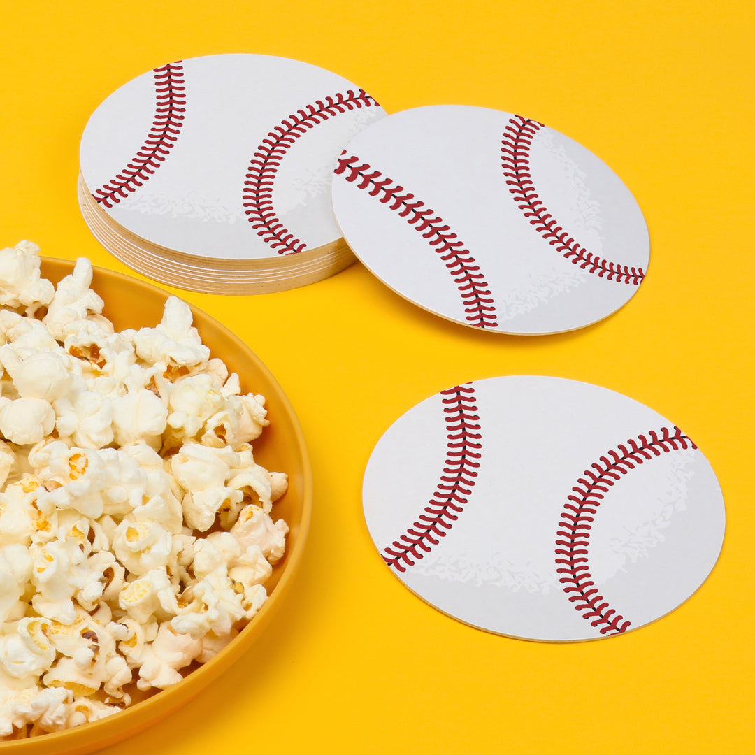 Drink Coasters - Baseball - 25 Ct