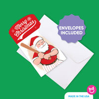 Baseball Santa Nifty Gifty Card Holders - 8 Ct