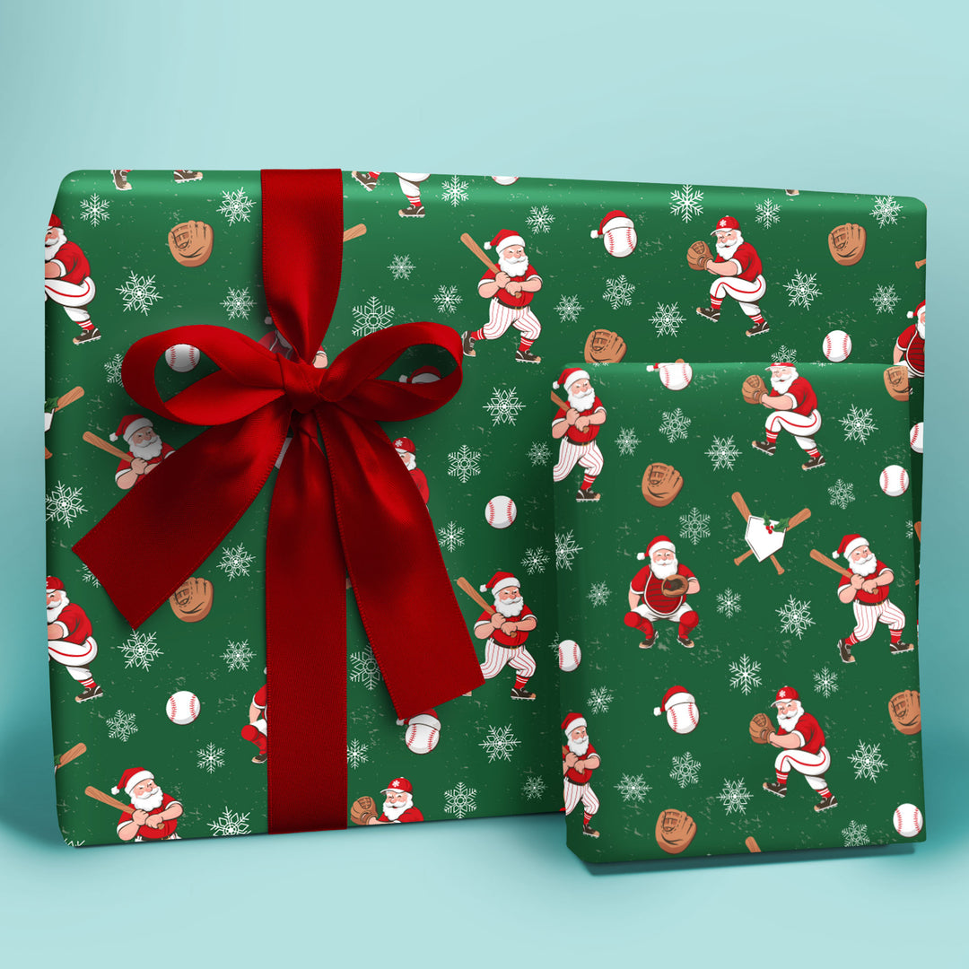 Baseball Santa - Wrapping Paper