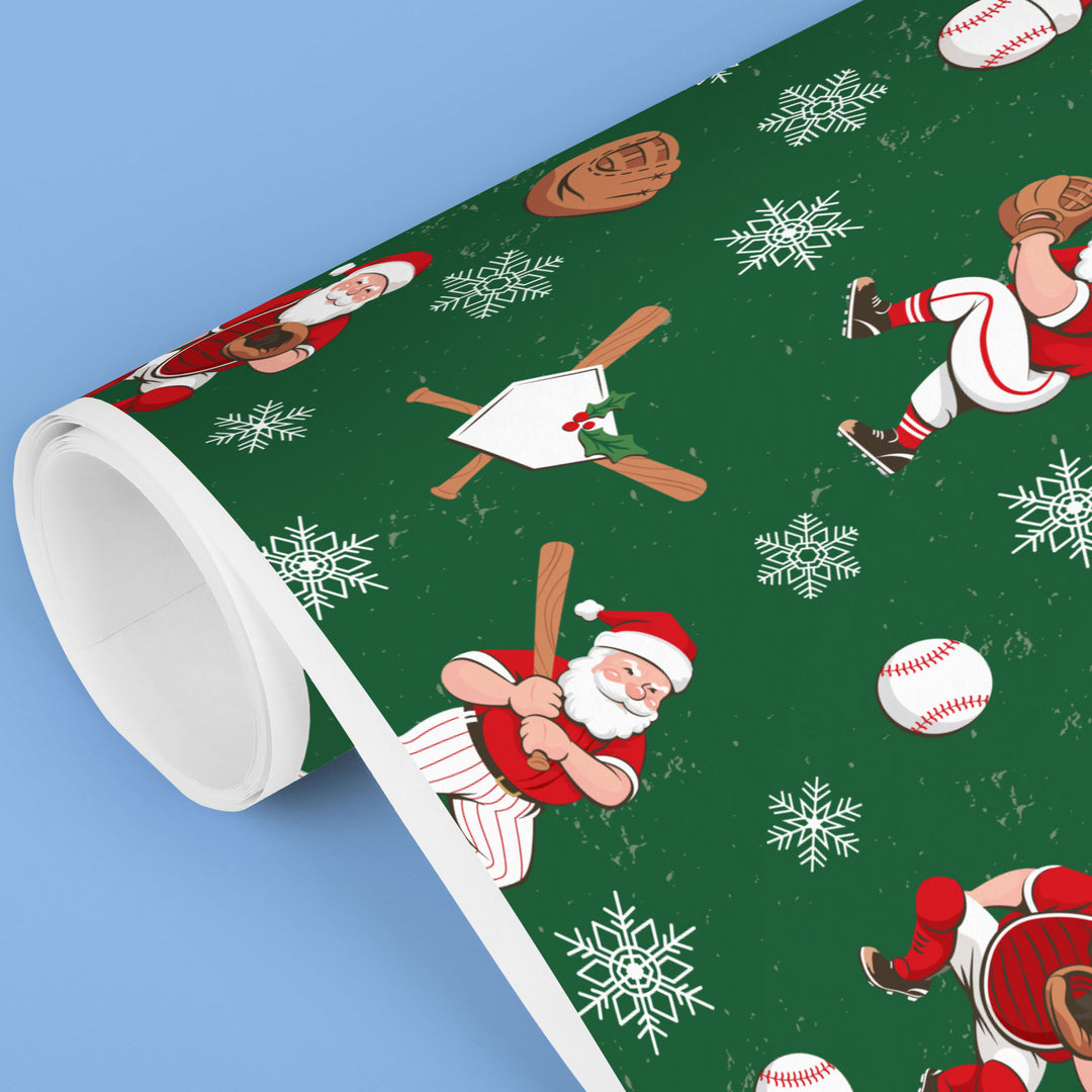 Baseball Santa - Wrapping Paper